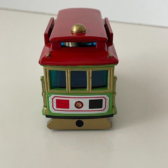 San Fransisco Cable Friction Car Green Red Powell & Hyde Streets Souvenir Decor - Picture 5 of 10